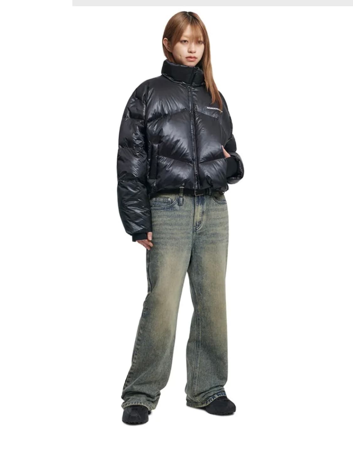 노매뉴얼 덕다운 패딩 블랙  상품이미지2