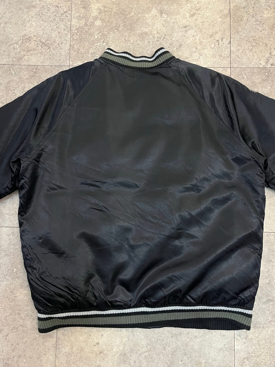 엠엘비 디트로이트 타이거즈 새틴 바시티 자켓 블랙 100 #csz2676 상품이미지7