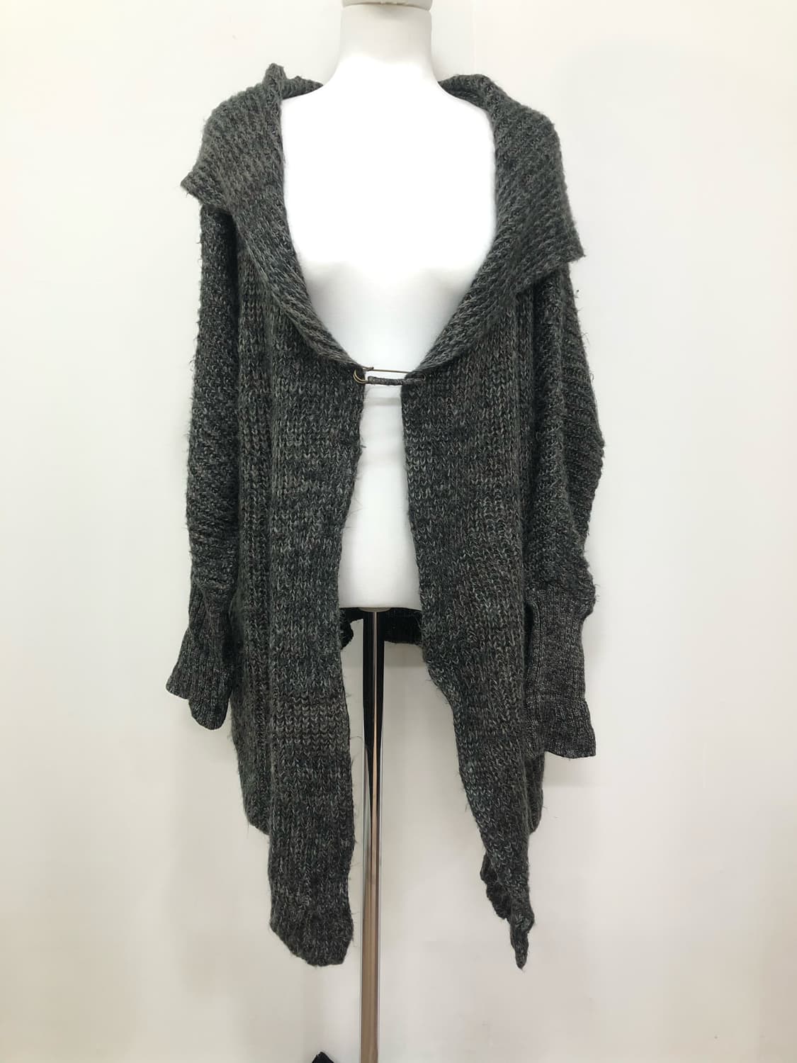 charcoal oversized knit cardigan 상품이미지2