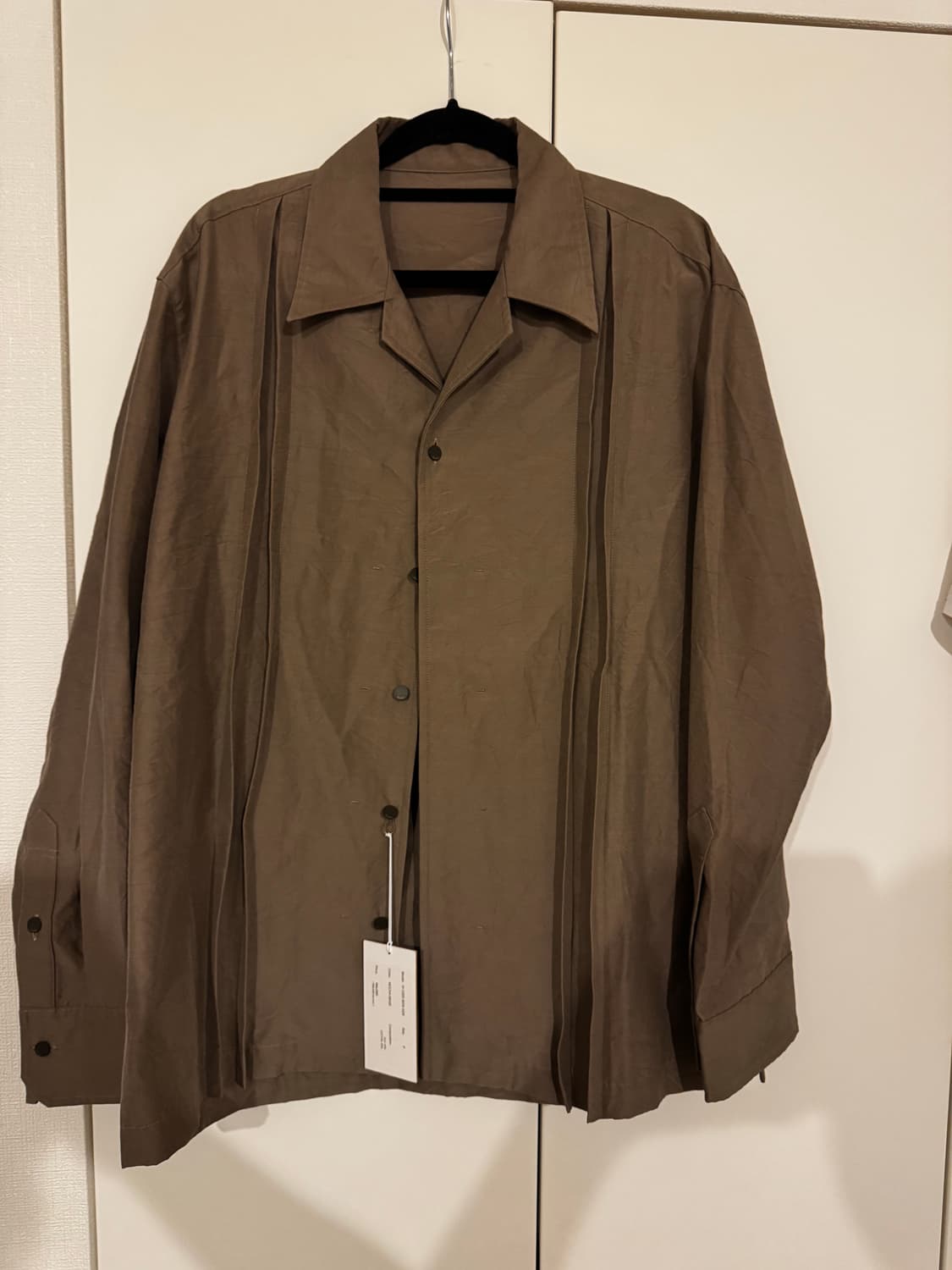 이레니사(irenisa) OPEN COLLAR CUTTING SHIRT 상품이미지1