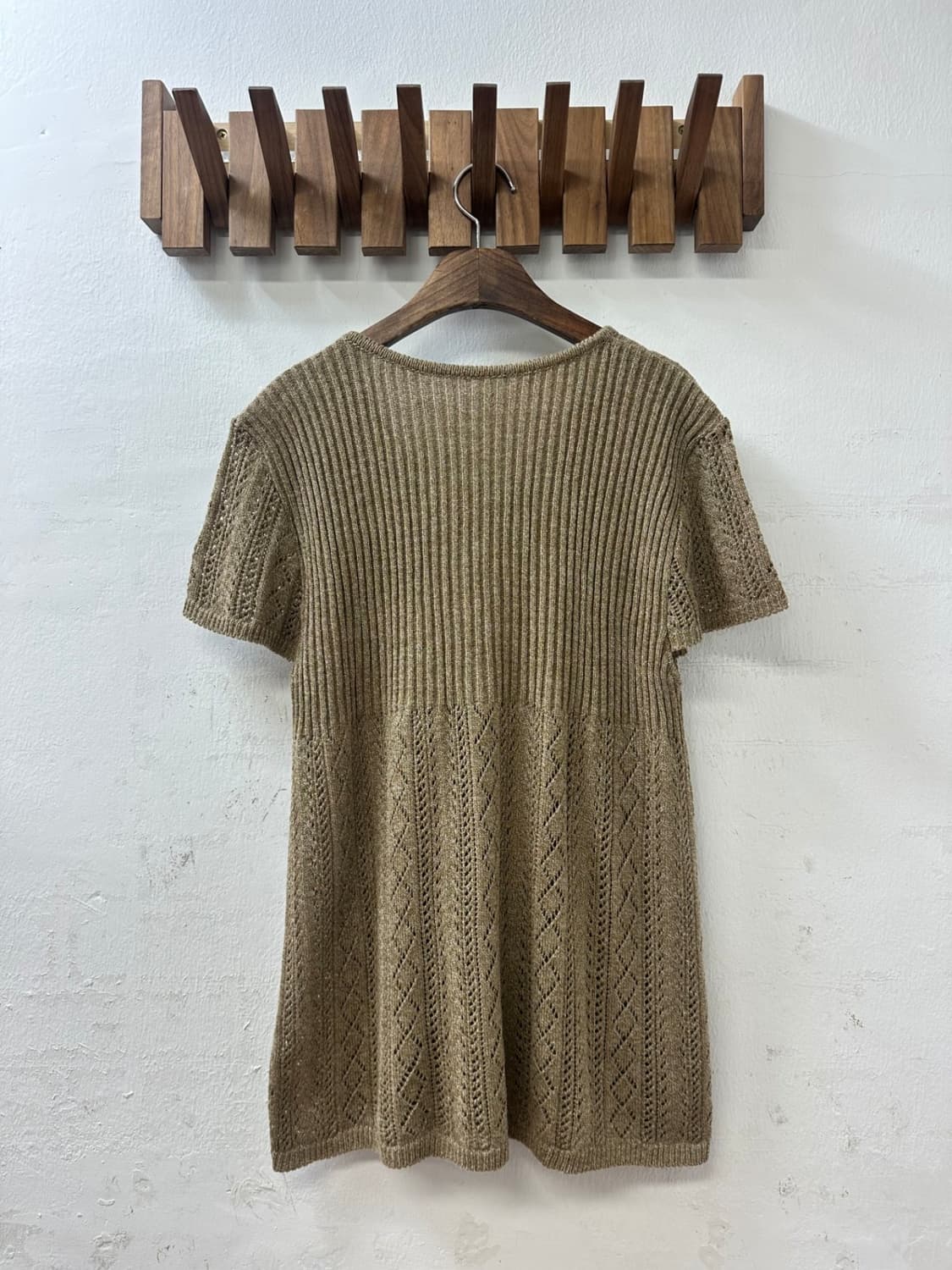 일본빈티지 알파카반팔니트(새상품) 상품이미지4