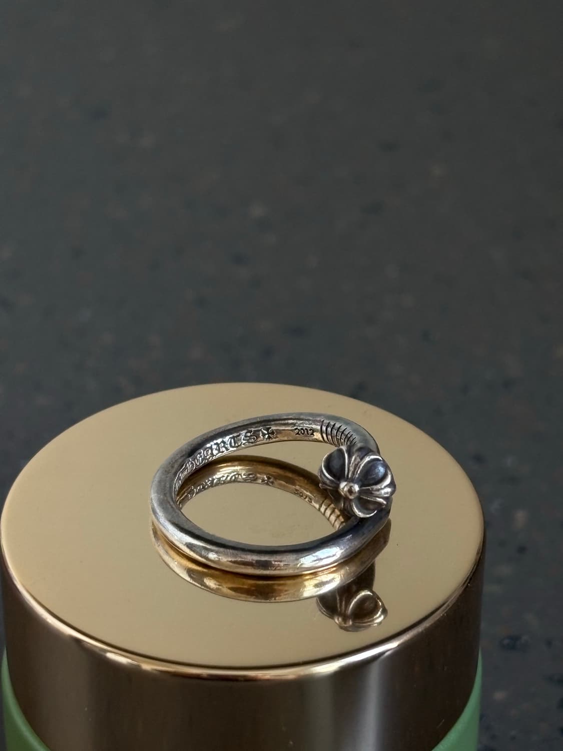 (정품) 크롬하츠 크로스 볼 네일링 size 16호 상품이미지4