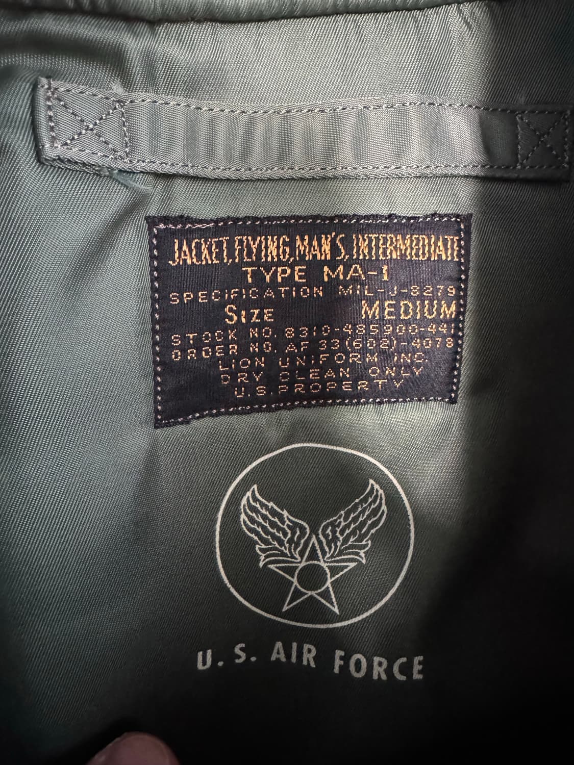 버즈릭슨 ma-1 라이언유니폼 m 상품이미지3