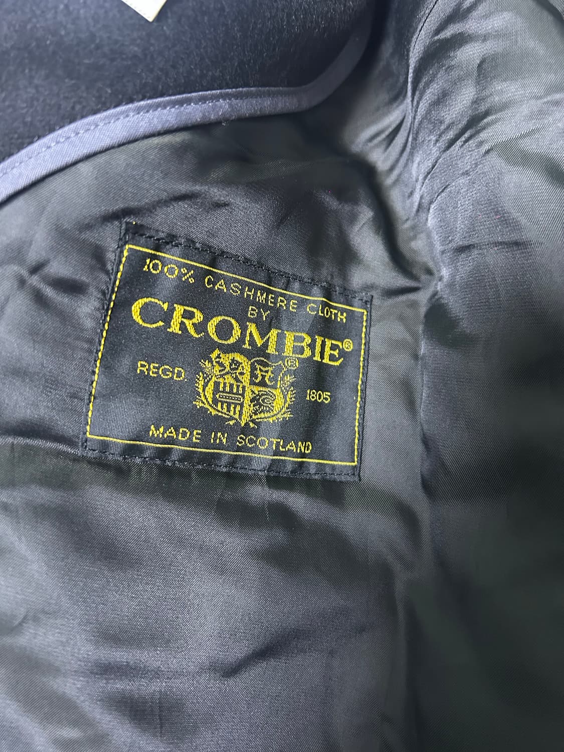 스코틀랜드제 크롬비 캐시미어100프로 코트 사이즈 105 상품이미지4