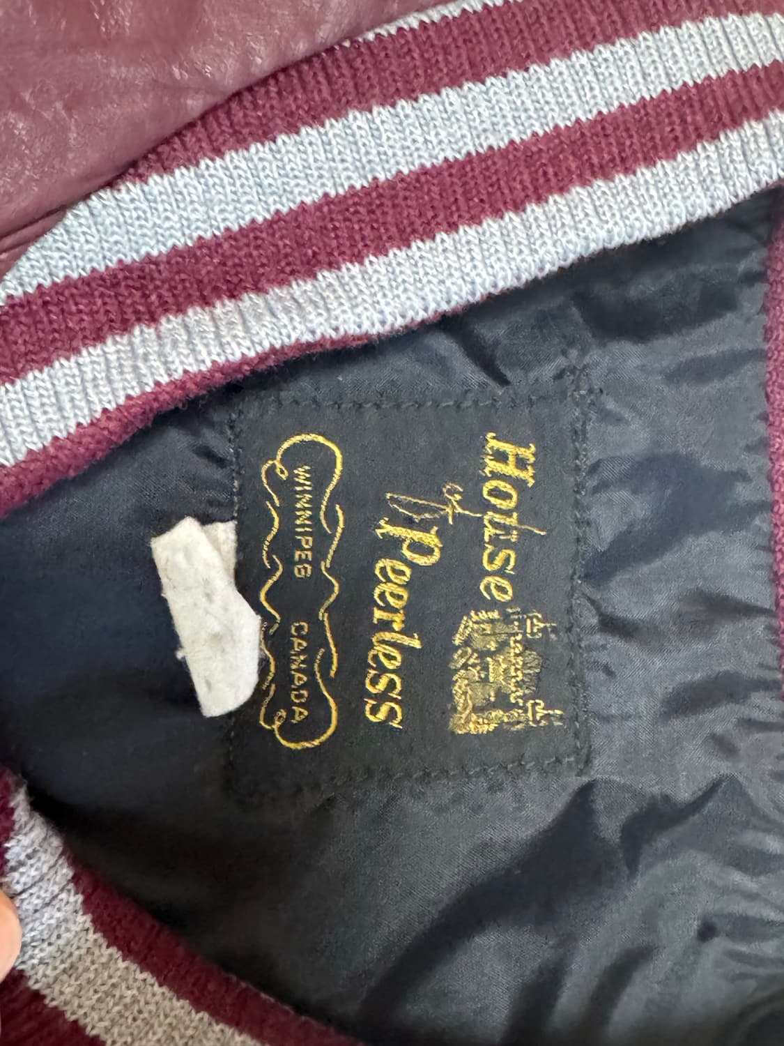 USA 8-90s 양가죽 바시티자켓 상품이미지4