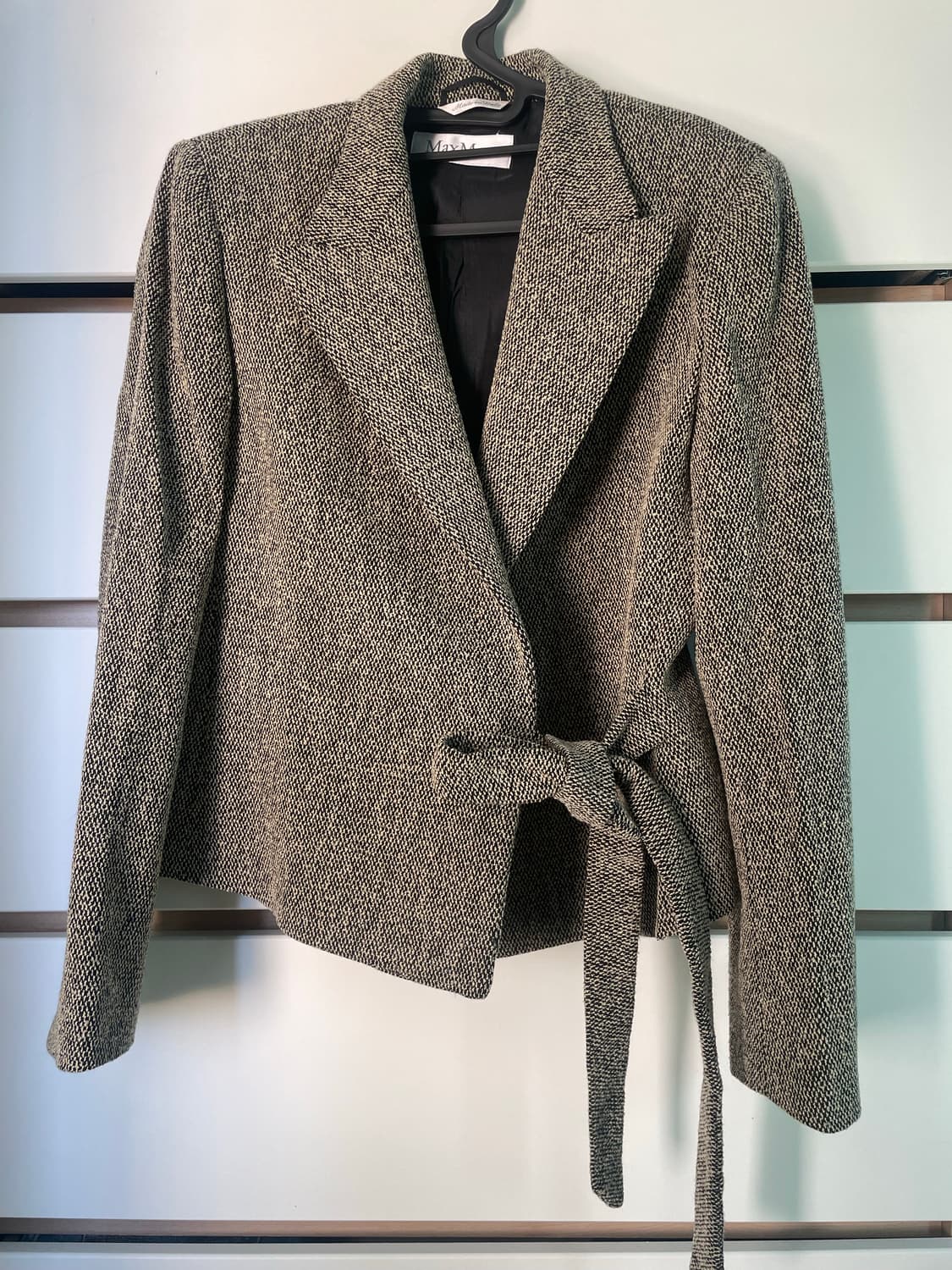 MaxMara 막스마라 헤링본 벨트 자켓 상품이미지1