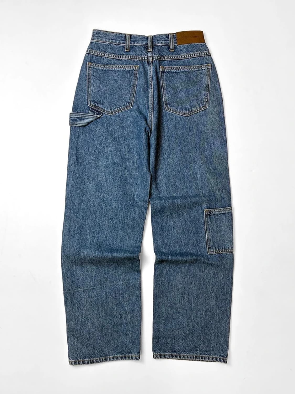 리본빛 RIBBONBIT 루즈 테이퍼드 데님 팬츠 PN5352 상품이미지5