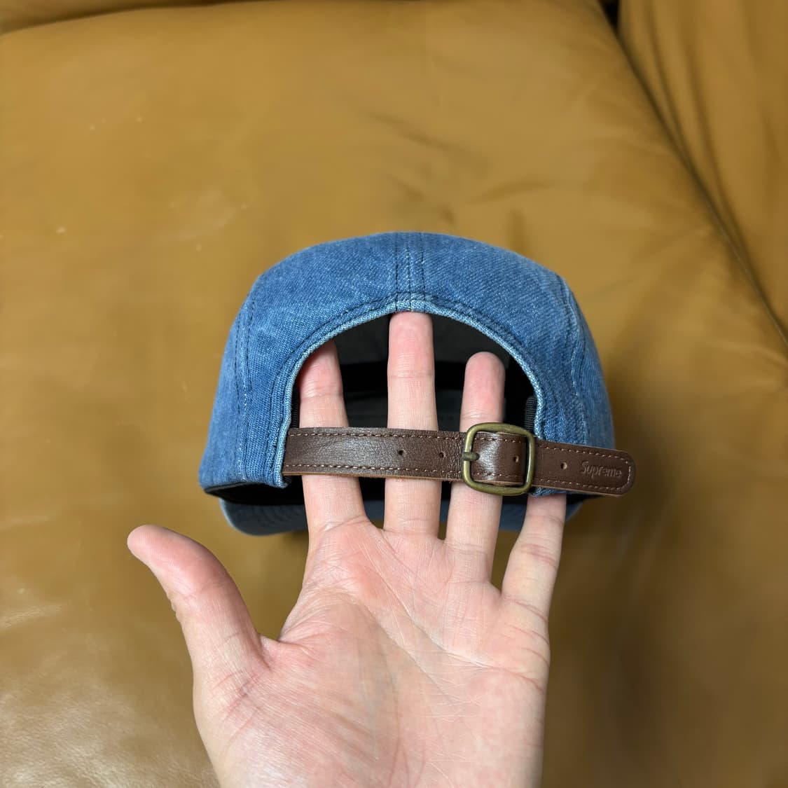 Supreme 슈프림 워시드 데님 캠프캡 모자 (Washed Denim) 상품이미지7