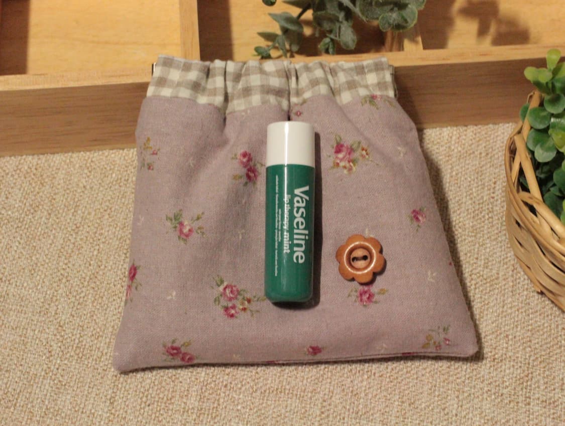 핸드메이드 톤다운 퍼플 바네 파우치 상품이미지6