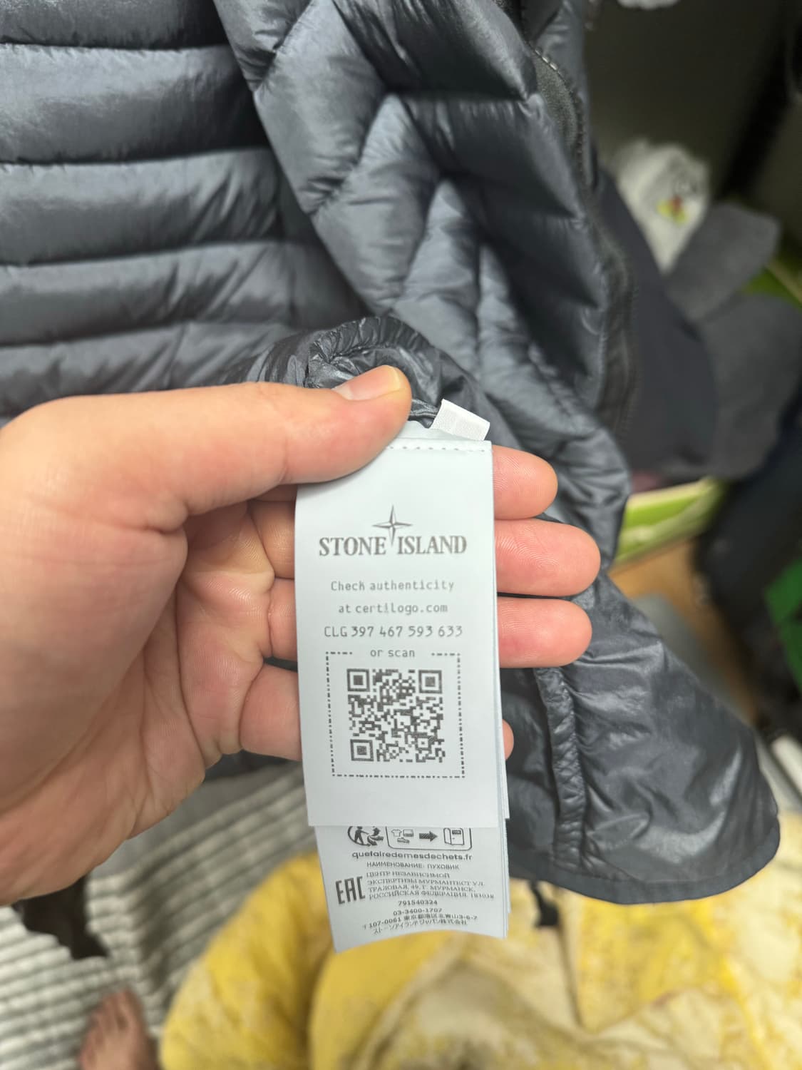 스톤아일랜드 룸 우븐 경량 패딩 L사이즈 상품이미지6