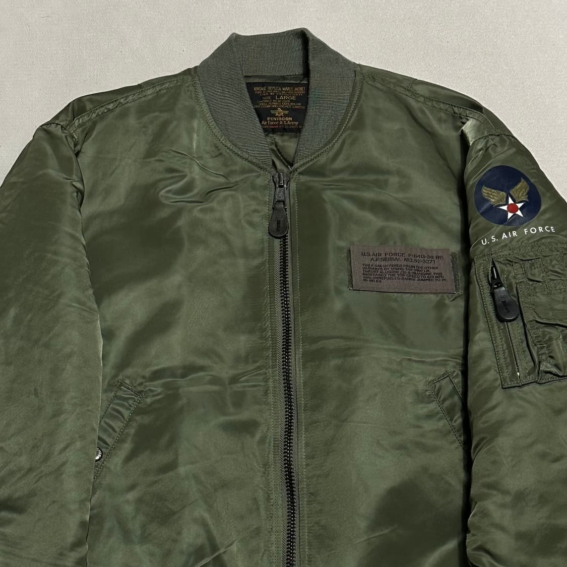 L 펜타곤 미군 에어포스 ma-1 항공 자켓 상품이미지1
