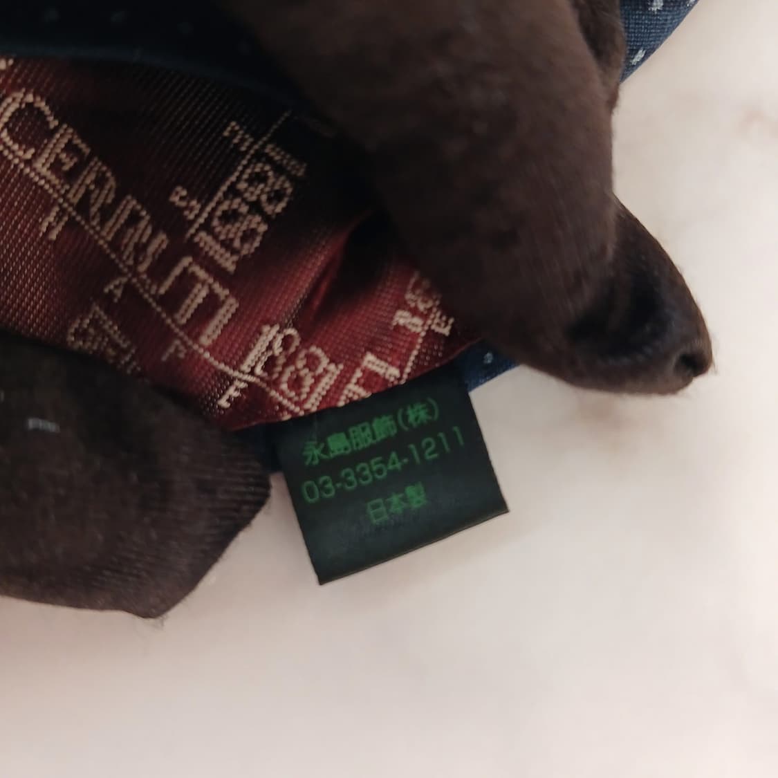 세루티 실크 네이비 마이크로 패턴 넥타이 9.1cm A+등급 A19196 상품이미지9