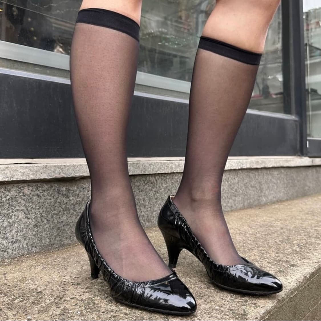 00s 빈티지 프라다 에나멜 가죽 힐 상품이미지1