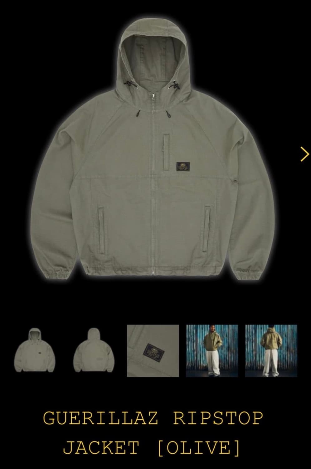 (M) 코르테이즈 게릴라 립스탑 자켓 올리브 상품이미지1