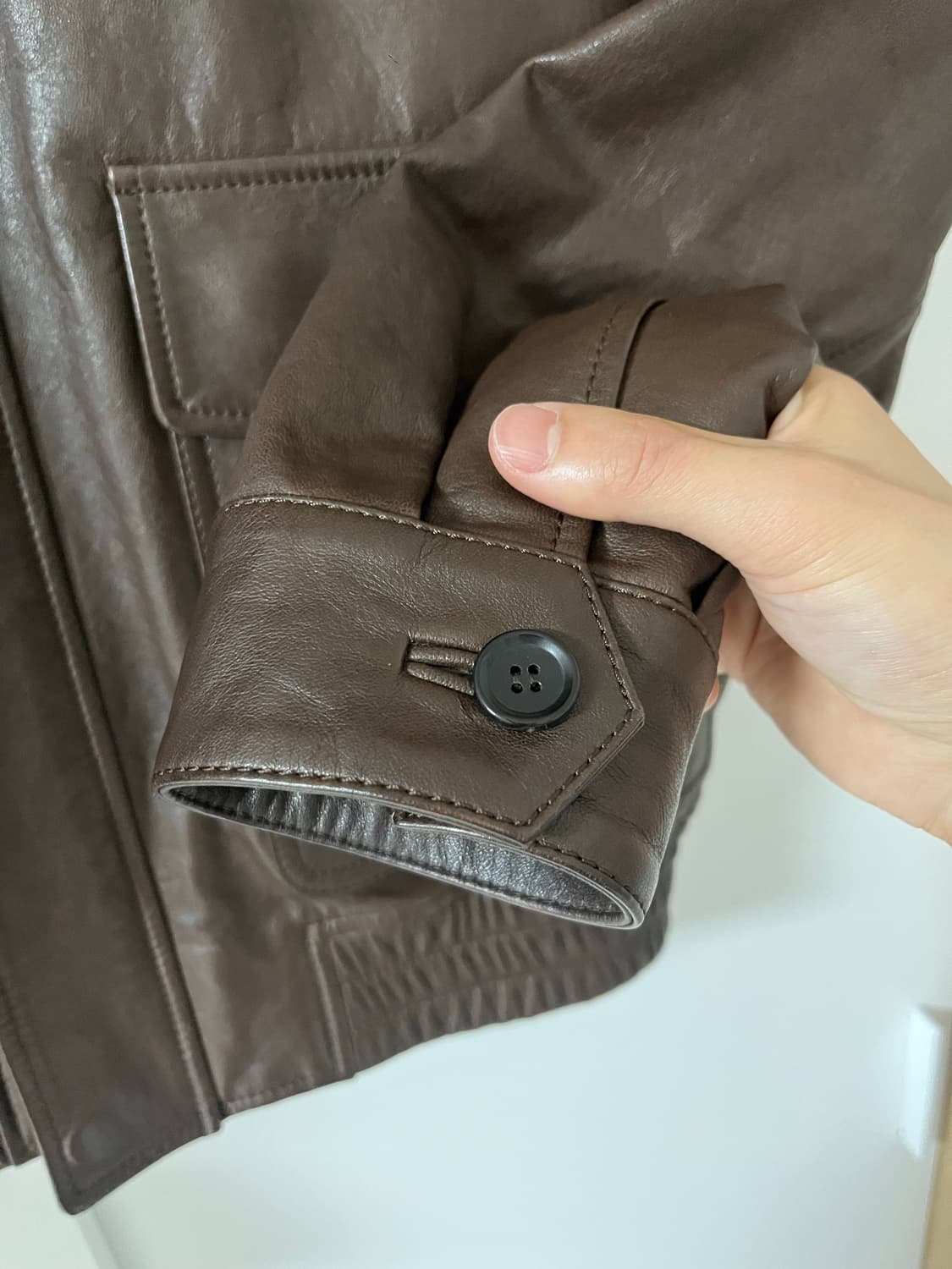 [SEW] 스테디에브리웨어 A2 레더자켓 (다크브라운) 상품이미지9