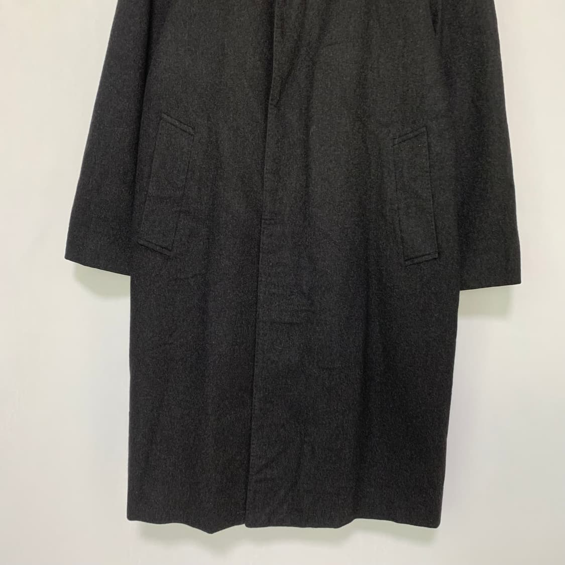 킨록앤더슨 일본 빈티지 캐시미어 100 코트 차콜 S 상품이미지3