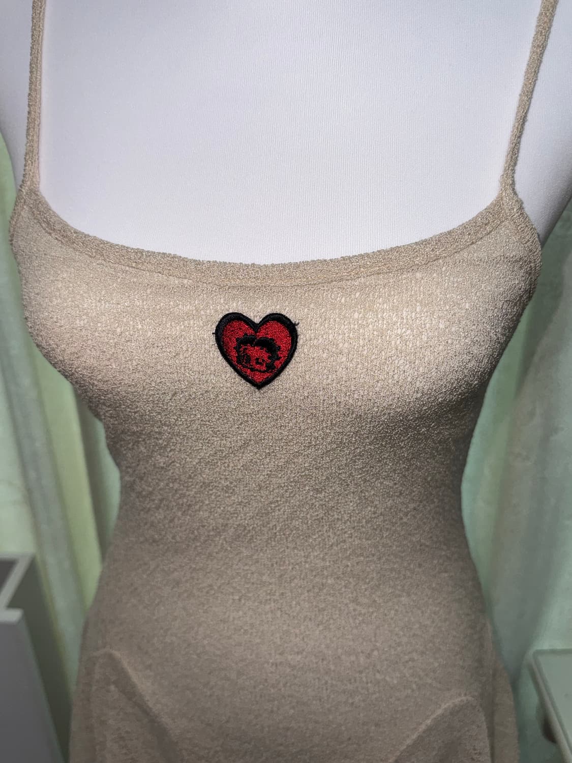 Betty boop tie flare mini dress 상품이미지1