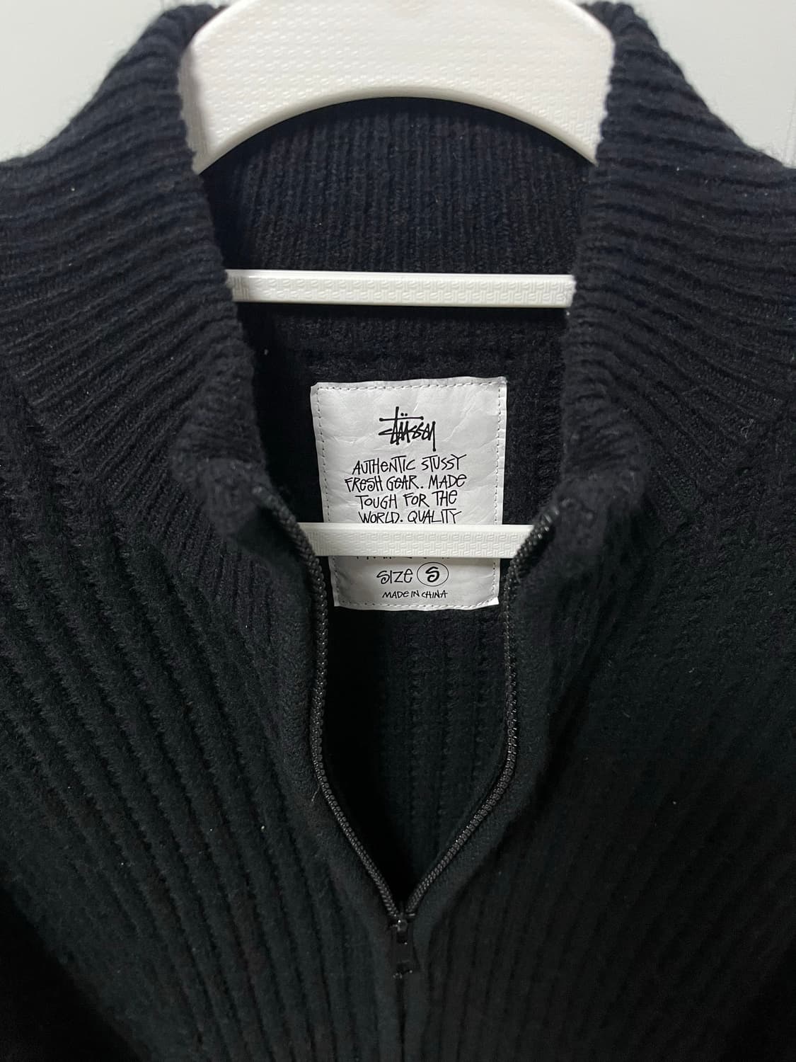 Stussy 패치 집 스웨터 S 상품이미지5