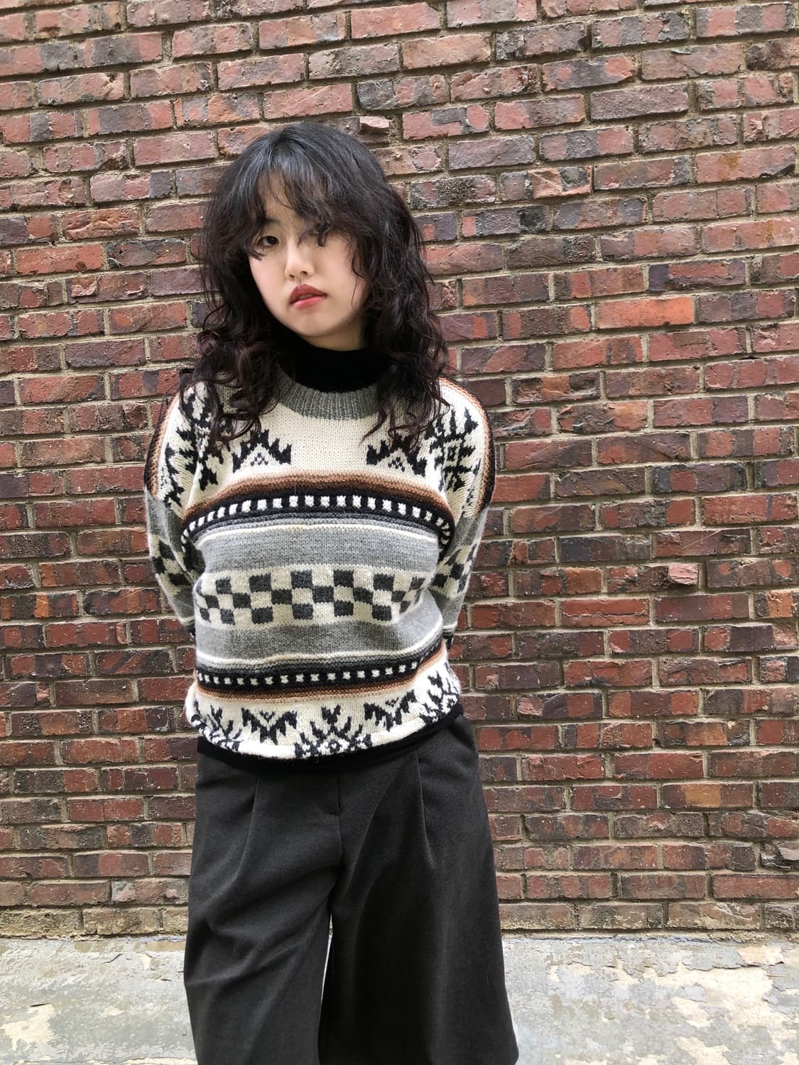 Alpaca wool 100% handmade knit 상품이미지4