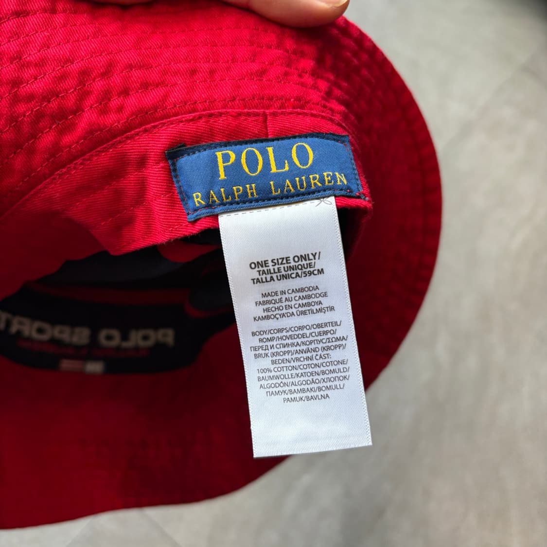 폴로 스포츠 네이비 버킷햇 상품이미지4