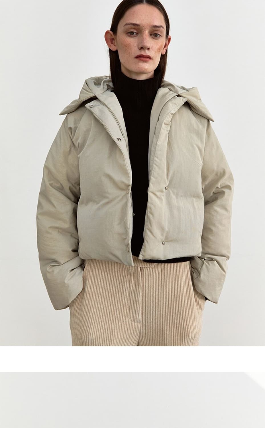 모한 후드 푸퍼 구스다운 패딩 상품이미지2