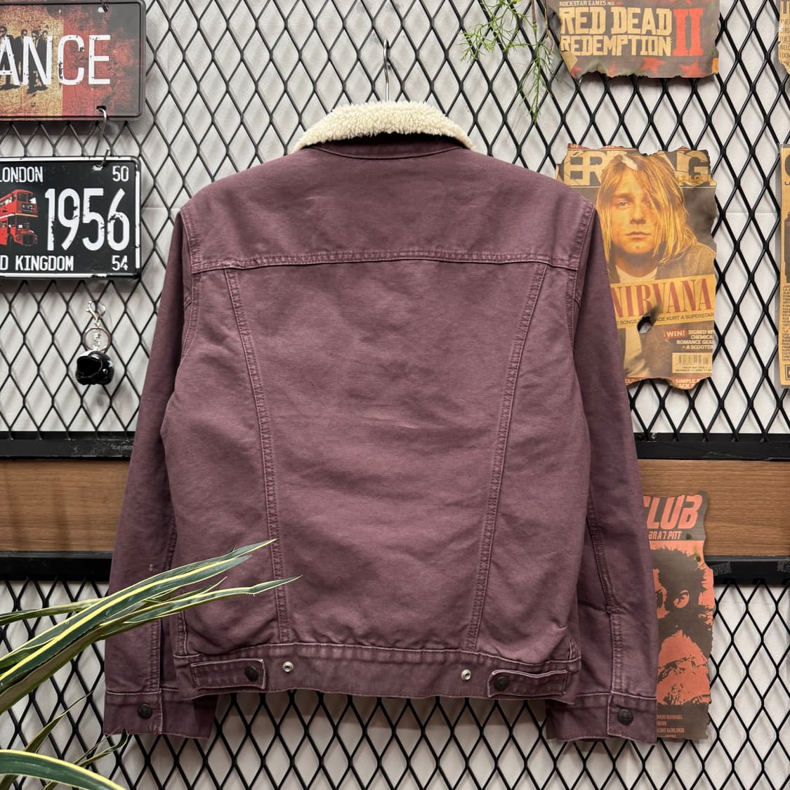 리바이스 타입 3 쉐르파 트러커 자켓 와인 S 상품이미지2