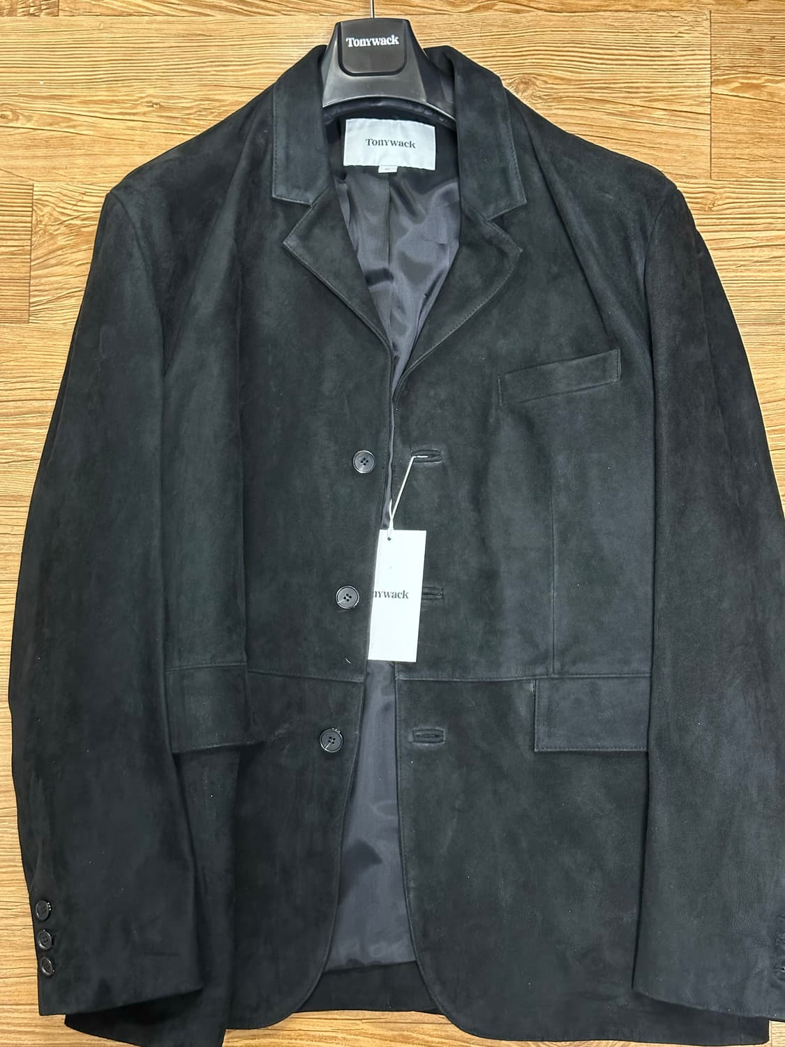Tonywack : Suede Tailored Jacket_ Black 상품이미지3