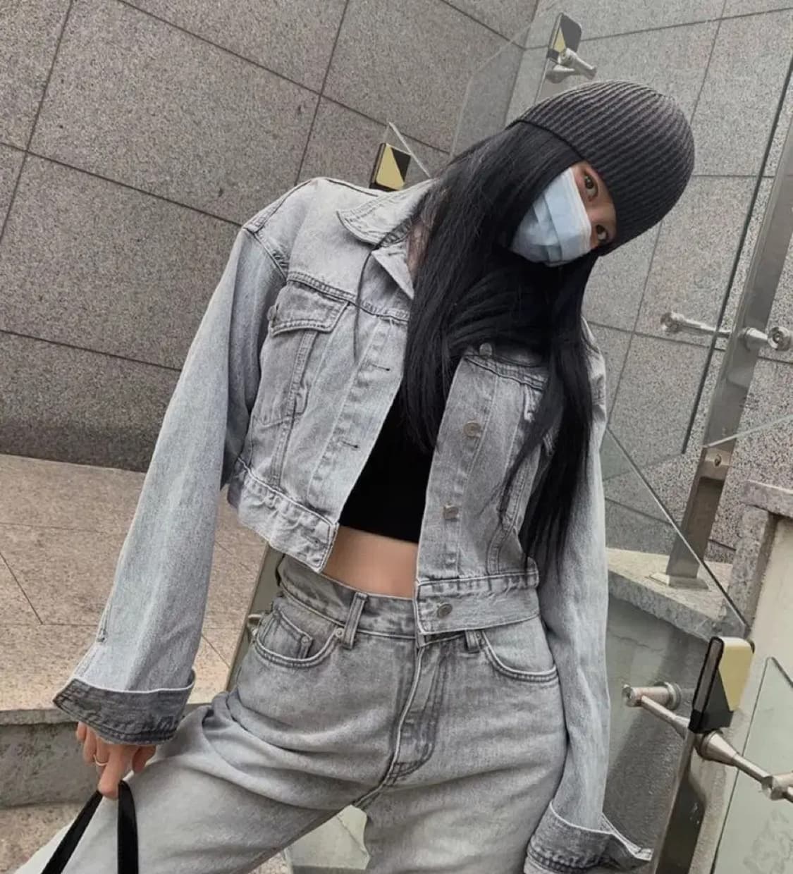 페일제이드 그레이 데님 셋업 상품이미지1