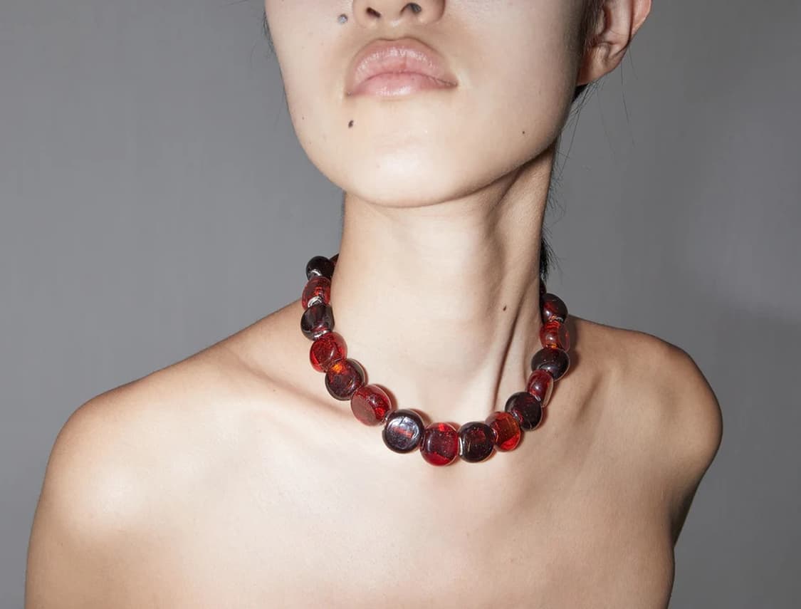 팔로마울 Mabel Necklace/목걸이_레드 상품이미지2