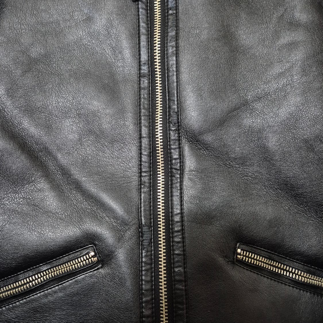 SLOW.TEMPO 슬로우템포 남성 가죽 양털 무스탕 자켓 L(100) 상품이미지4