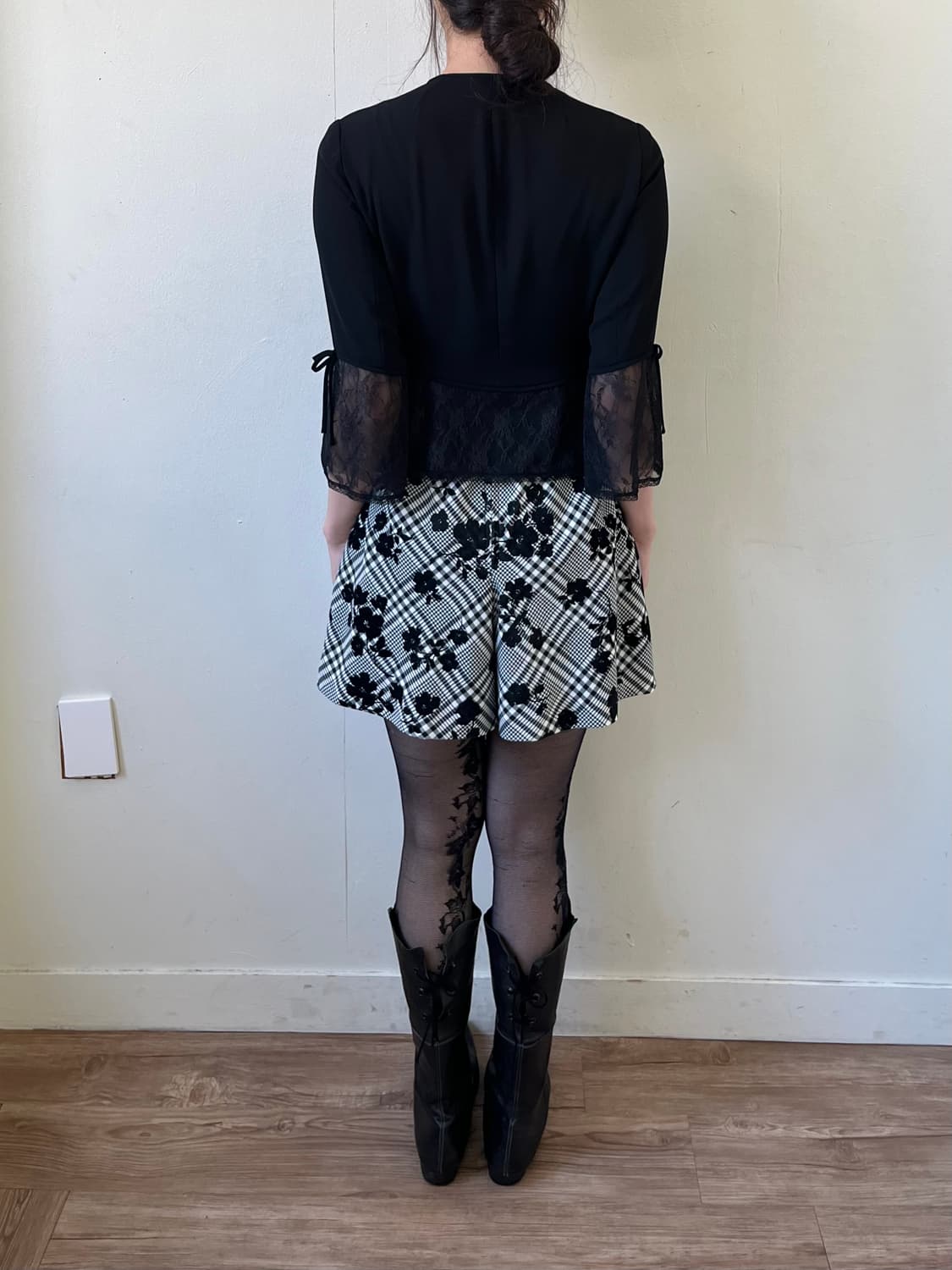 LIUMA 블랙 레이스 가디건 상품이미지10