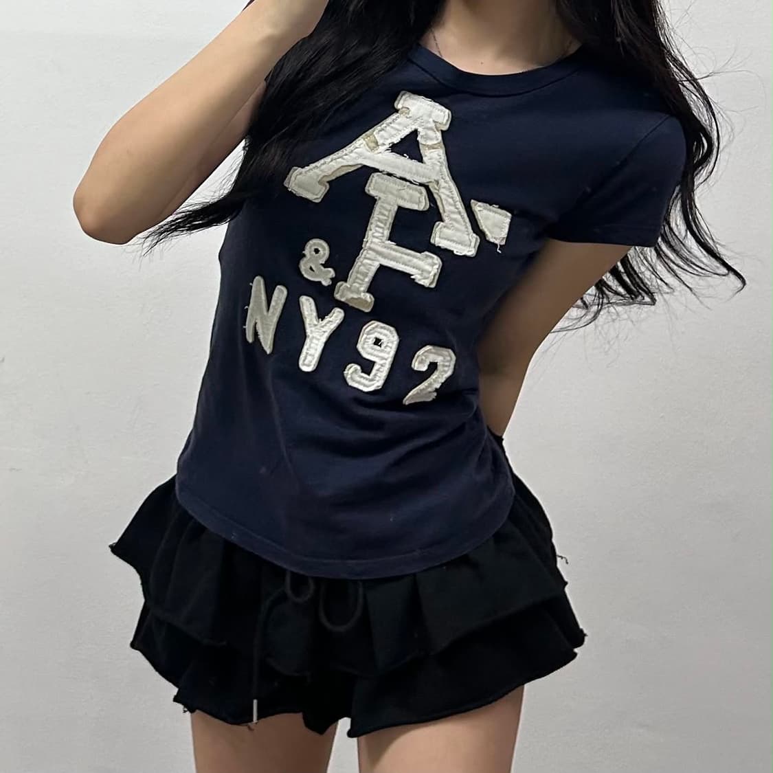 아베크롬비 y2k 여리핏 걸즈 반팔 티셔츠(M) 상품이미지1