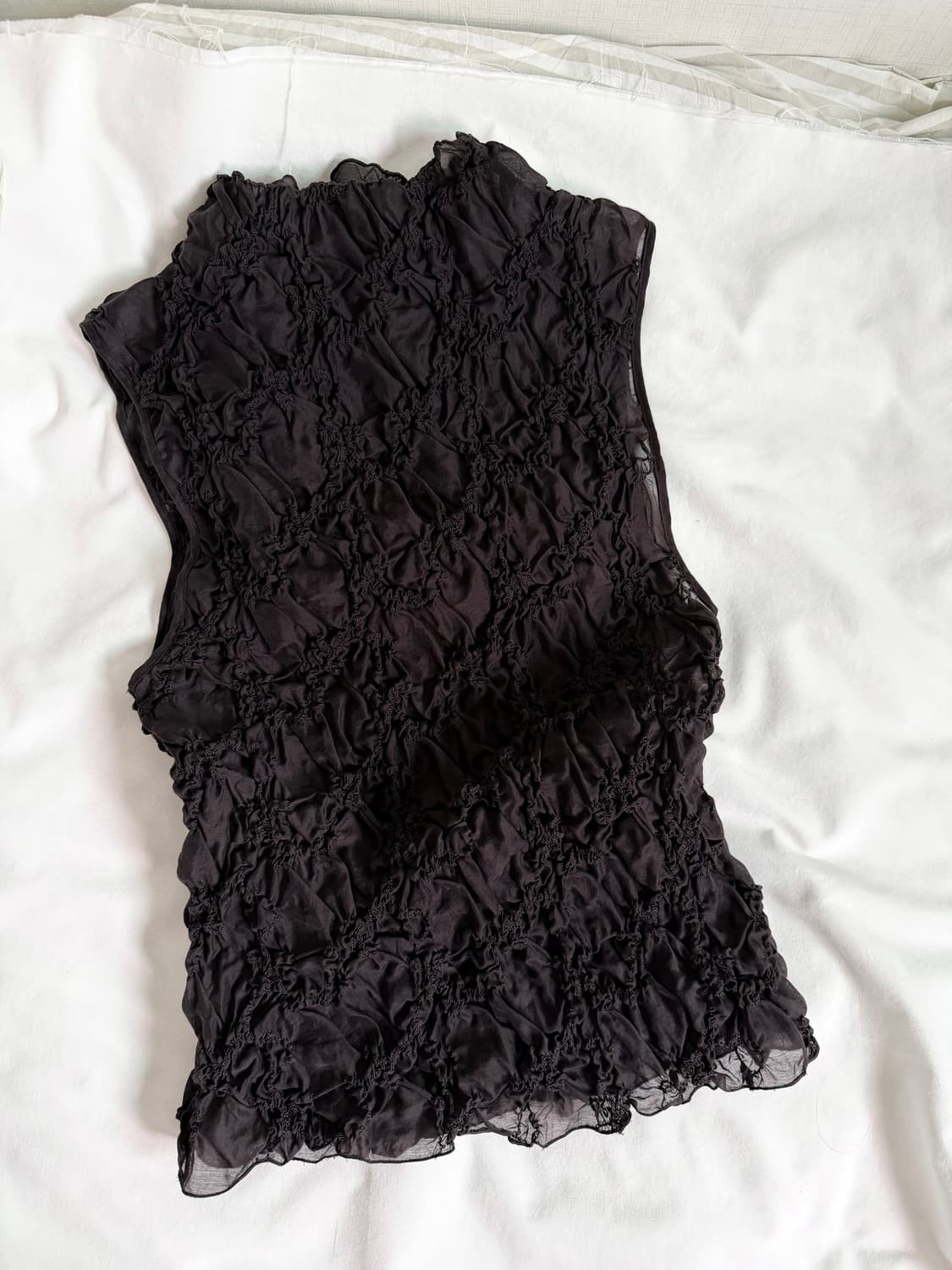 rinkle high neck sleeveless 상품이미지1