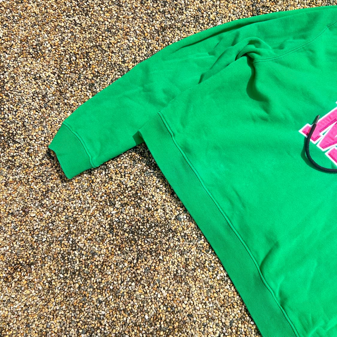 Msgm 그린 크롭 후드티 상품이미지3