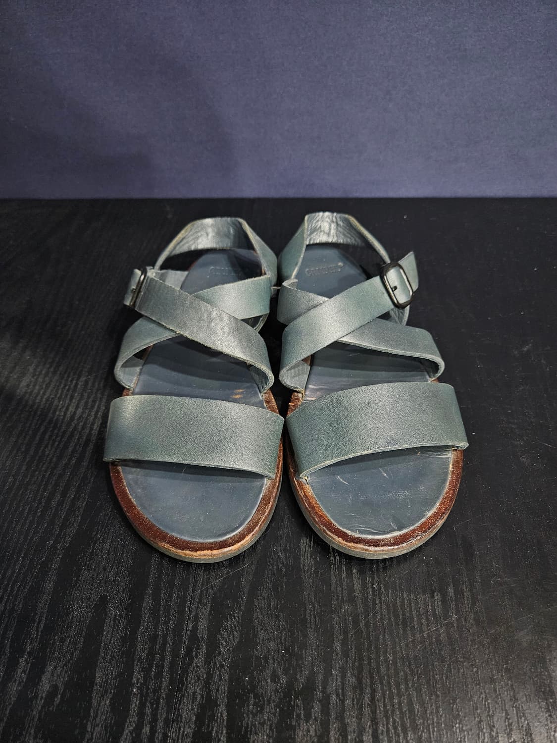 캠퍼 핌폼 다크그린 남성 265~270 가죽 샌들  상품이미지1