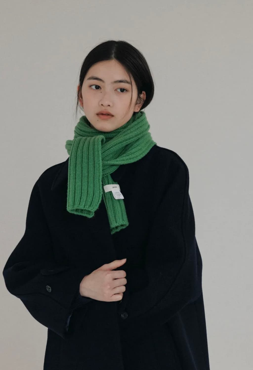 페세스 그린 머플러 상품이미지2