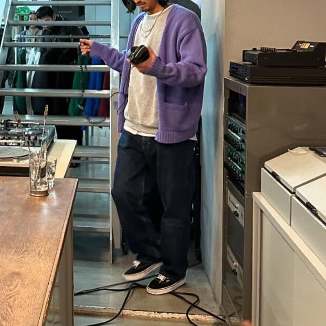 와코마리아 키스해링 울 가디건 상품이미지5