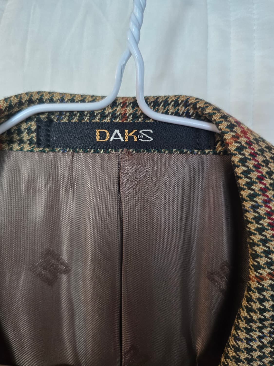 닥스 체크 패턴 오버핏 자켓 상품이미지4