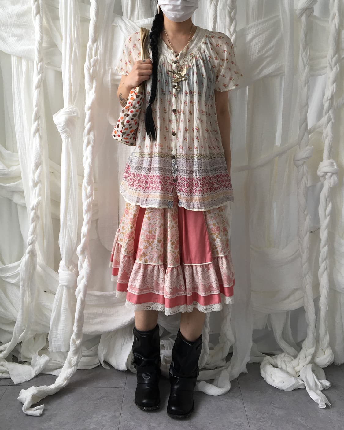 Flower pattern blouse 상품이미지8