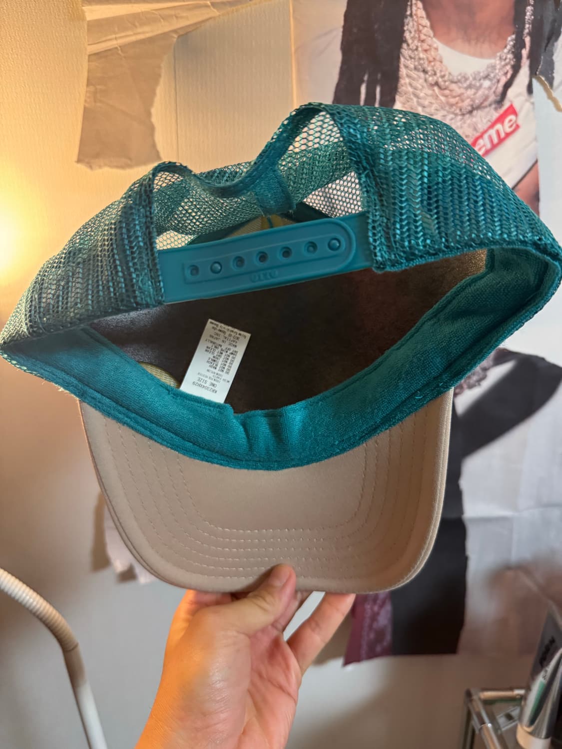 캐피탈 컨트리 메쉬 캡 트러커캡 터콰이즈 새상품 상품이미지3