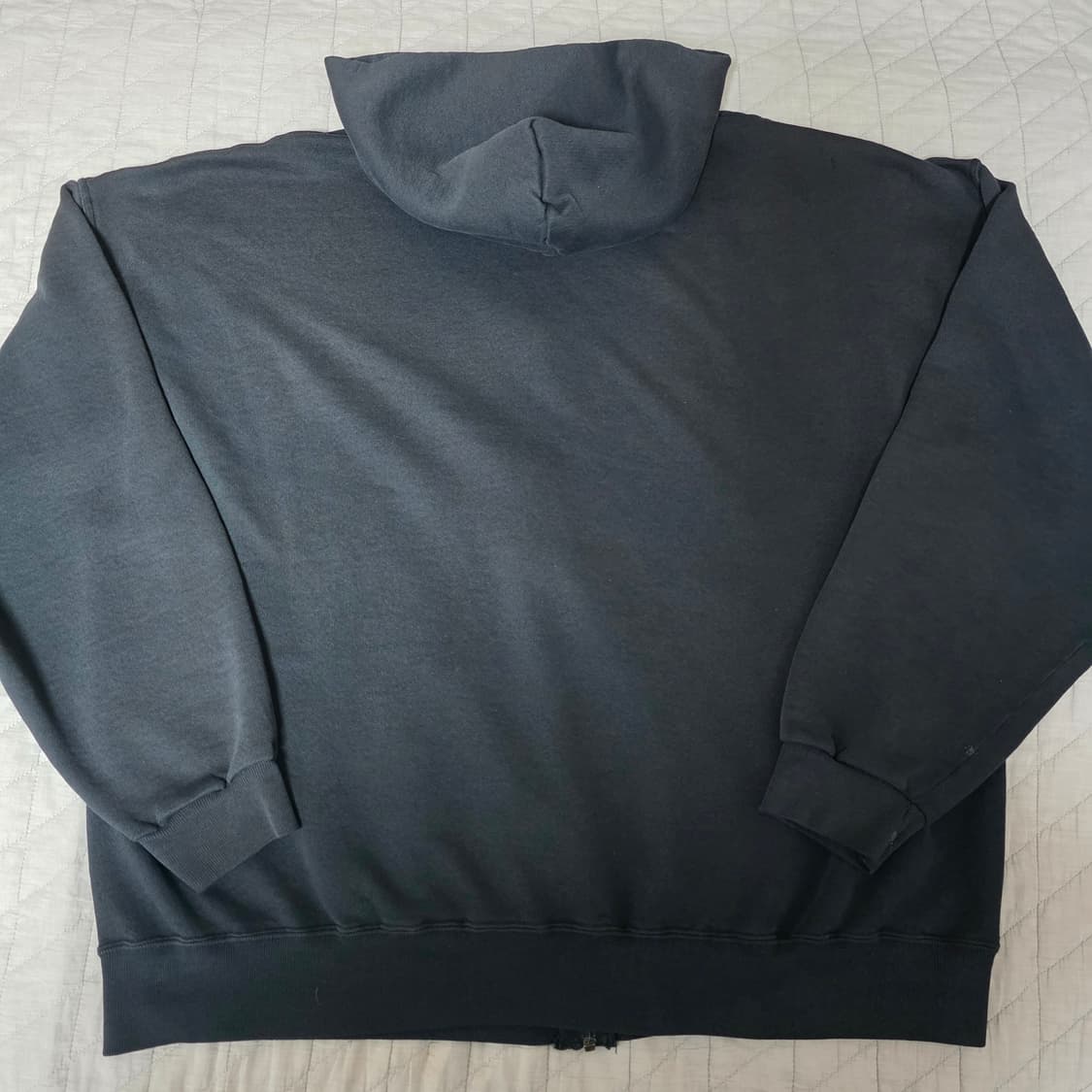 [XXL] 90s 빈티지 러셀 애슬레틱 후드집업 블랙 ver. 데미지 상품이미지4