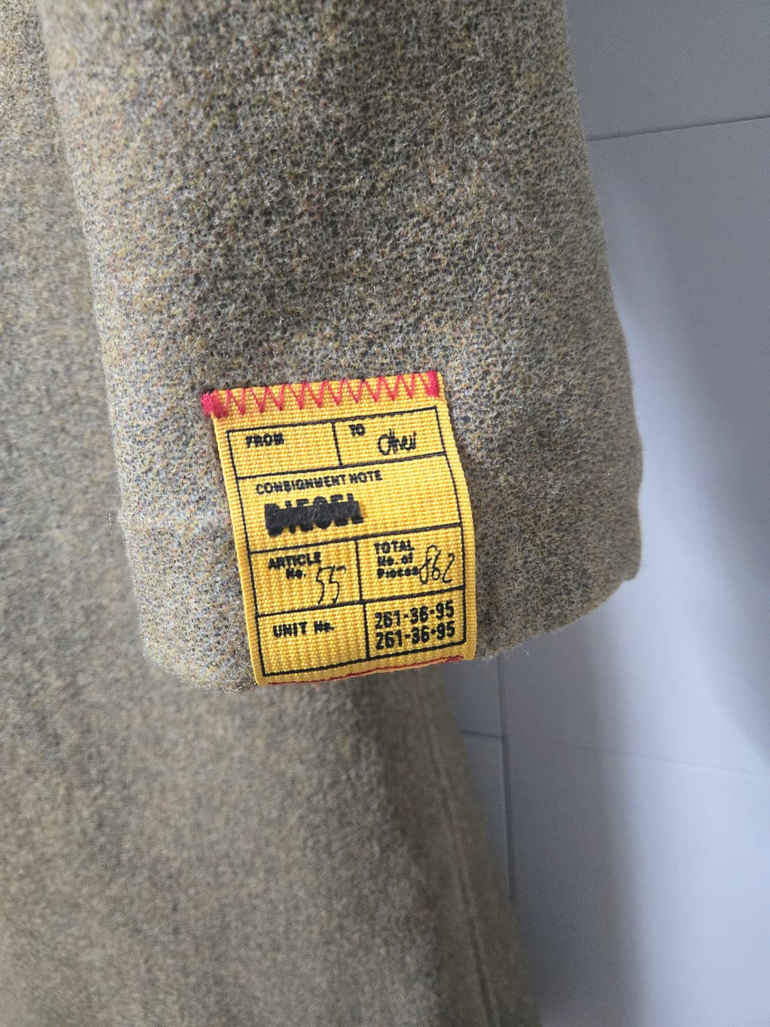 디젤 DIESEL 울 체스터 롱 코트 M 95~100 상품이미지5