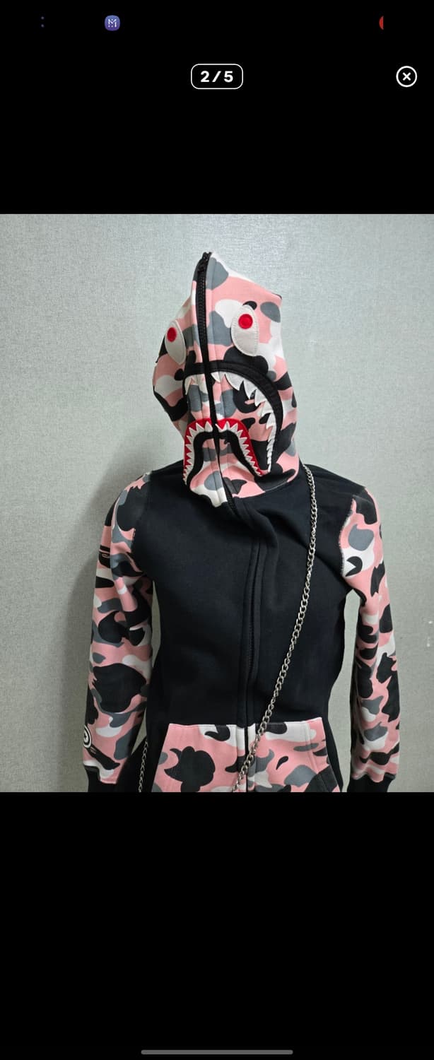 베이프핑계카모 실착 이력 없음 스포티에이드구매  상품이미지2