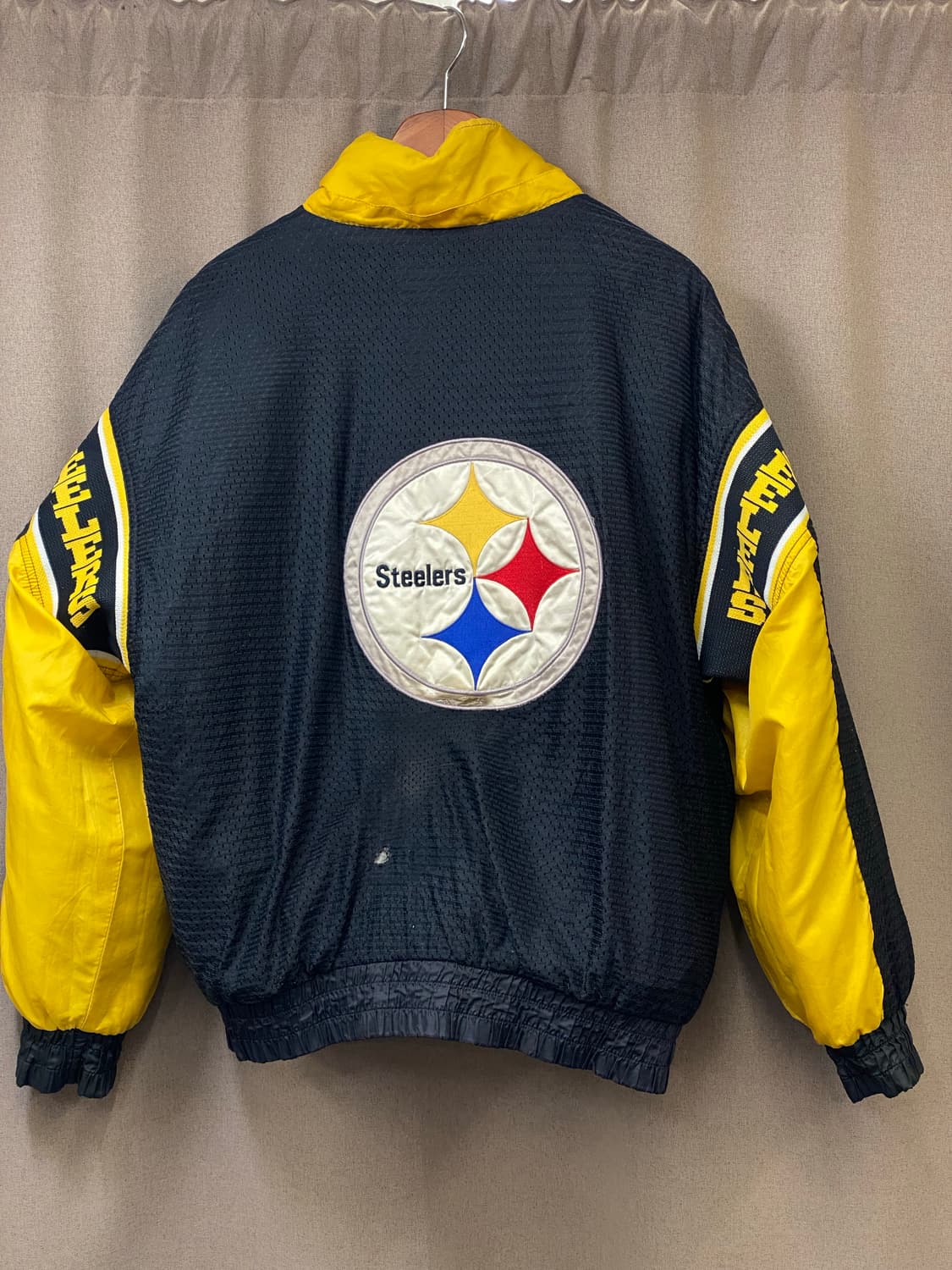 90s nfl 피츠버그 스틸러스 리버시블 팀 패딩 점퍼 상품이미지8