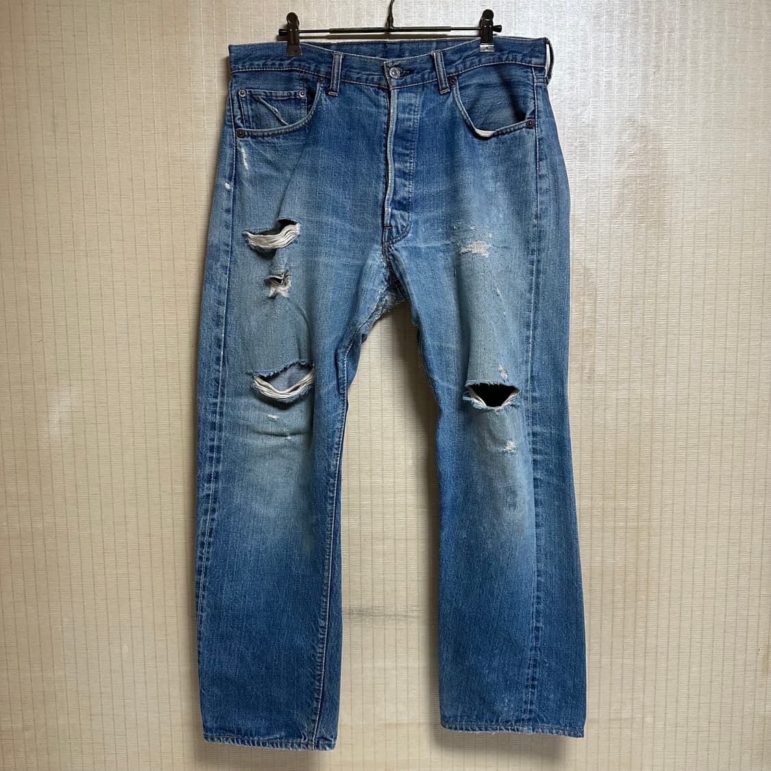 70s 66전기 빈티지 리바이스 501 셀비지 청바지 상품이미지1