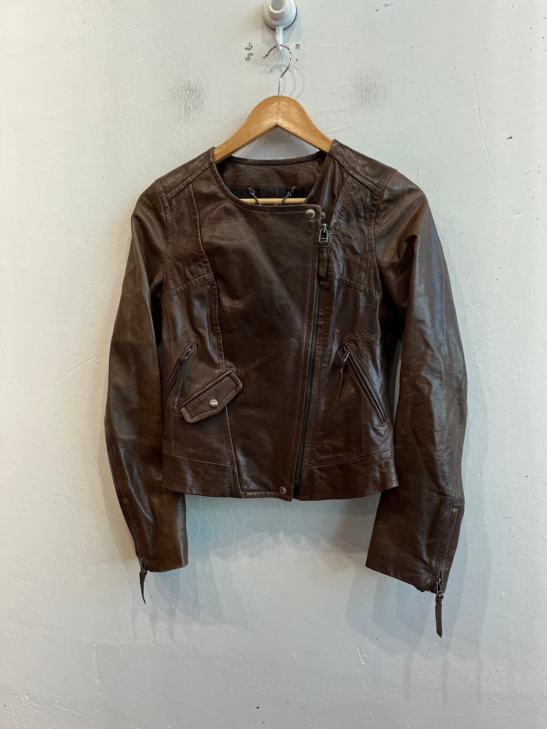 LINE 라인 양가죽 자켓 우먼즈  상품이미지1