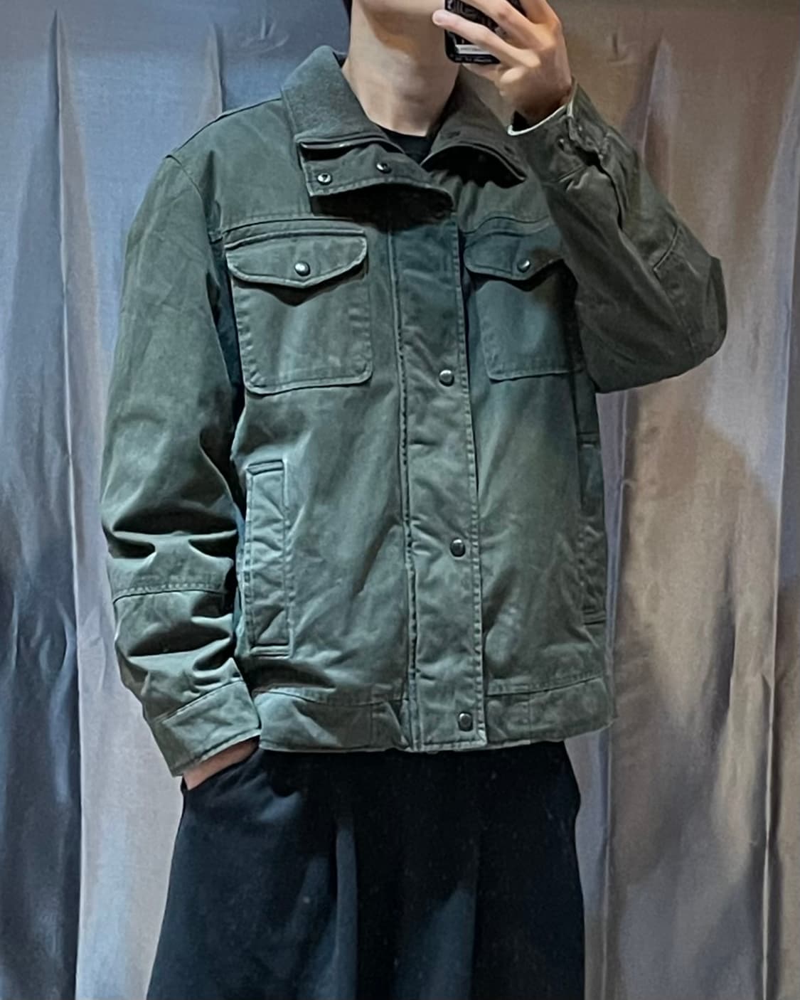 L 리바이스 오리지날 투포켓 카키 야상 자켓 상품이미지1