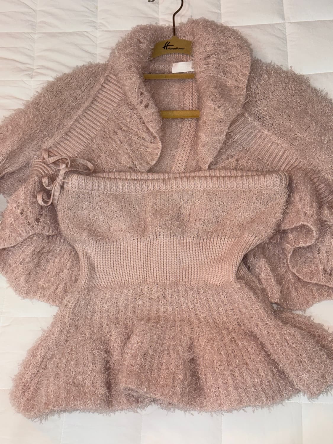 쓰리타임즈 winnie bolero/ skirt (pink) set 상품이미지2