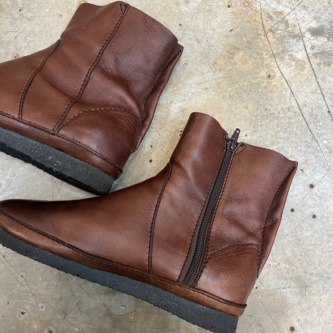 Plantation 레더 숏 부츠 상품이미지6