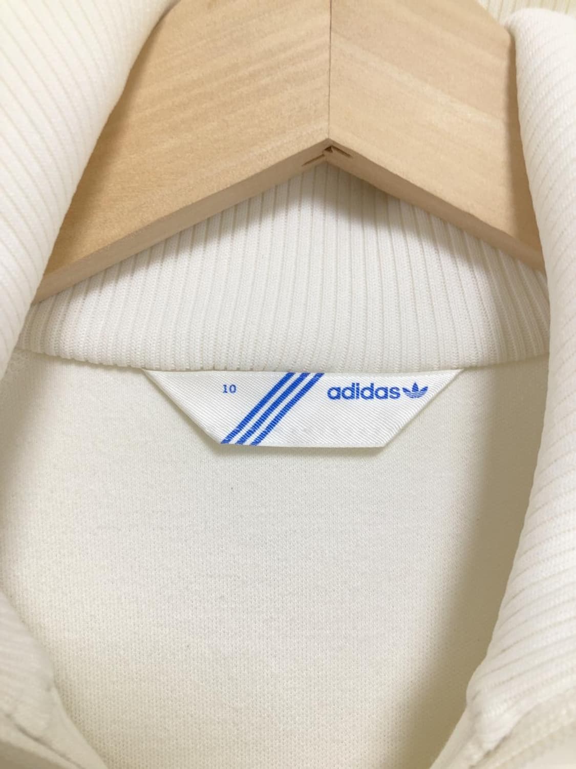 아디다스 화이트 골드 져지 트랙탑 빈티지 집업 자켓 상품이미지3